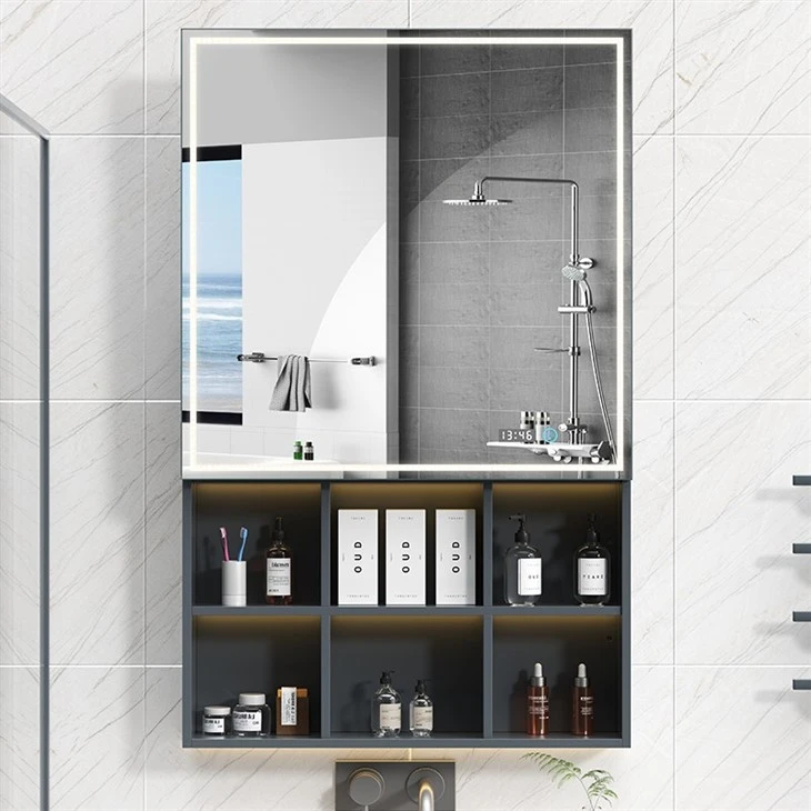 Automatic Lift Bathroom Mirror in Bathroom